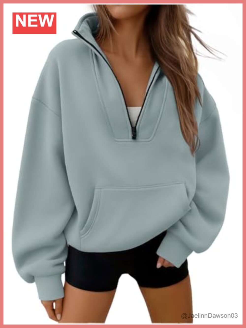 Half Zip Pullover Sweatshirt Quarter Zip Hoodie Workout Top
